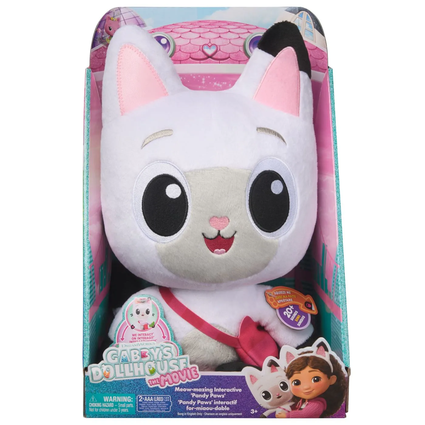 Jucarii - Gabby’s Dollhouse Pandy Paws Plus Interactiv 33 cm