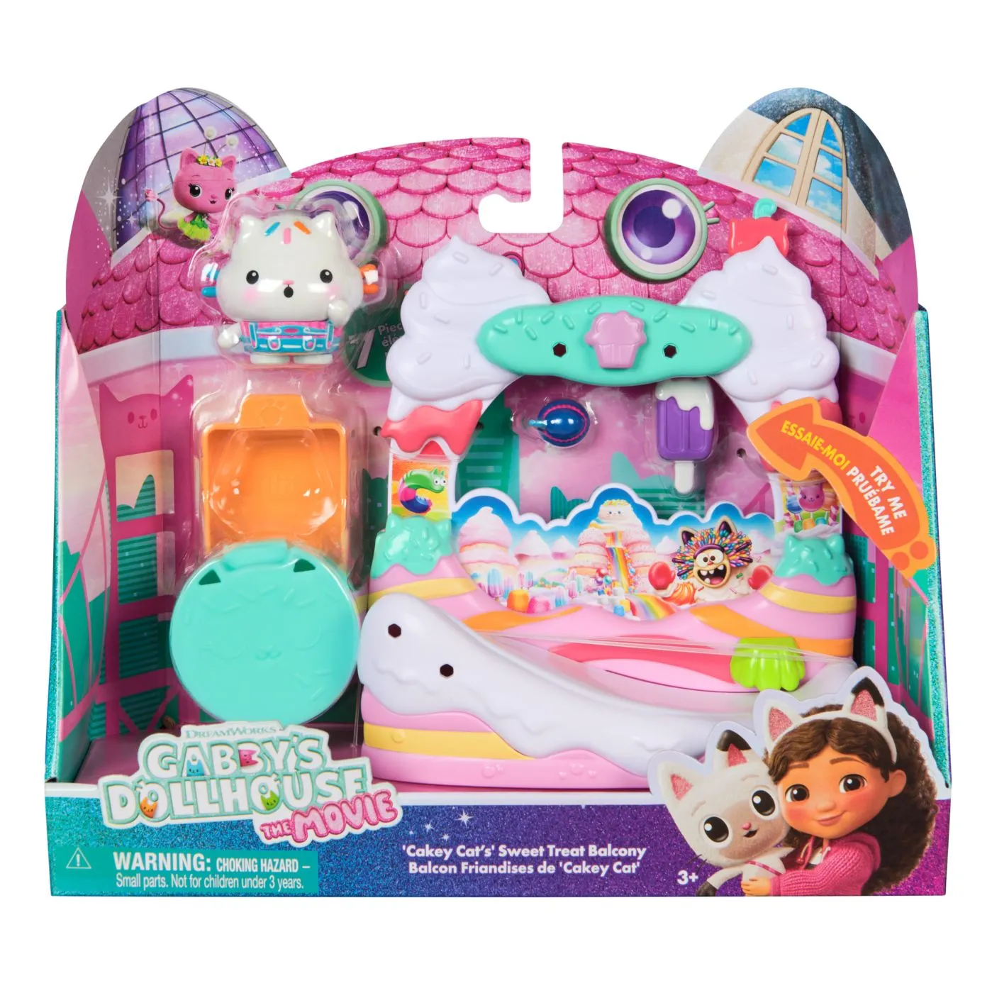Jucarii - Gabby’s Dollhouse Terasa Cakey Cat cu Recompense