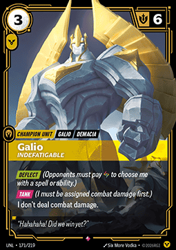 Singles Trading Card Games - Galio, Indefatigable Unleashed - Singles 171