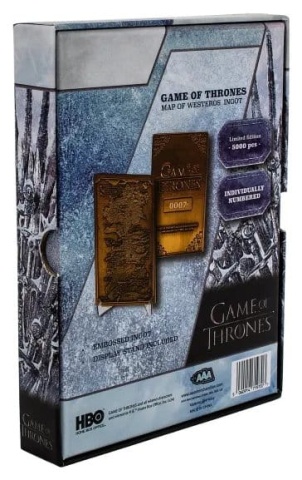 PRECOMENZI - Game of Thrones Ingot Map of Westeros