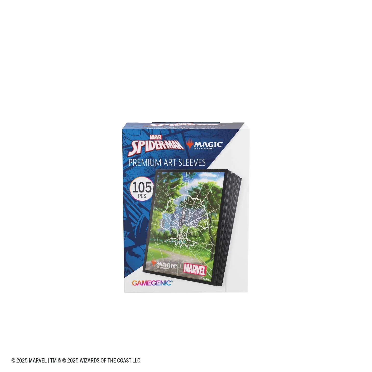 Protectii pentru carti (Sleeves) - Gamegenic MTG Marvel’s Spider-Man Premium Art Sleeves – Spider-Man Lands Series