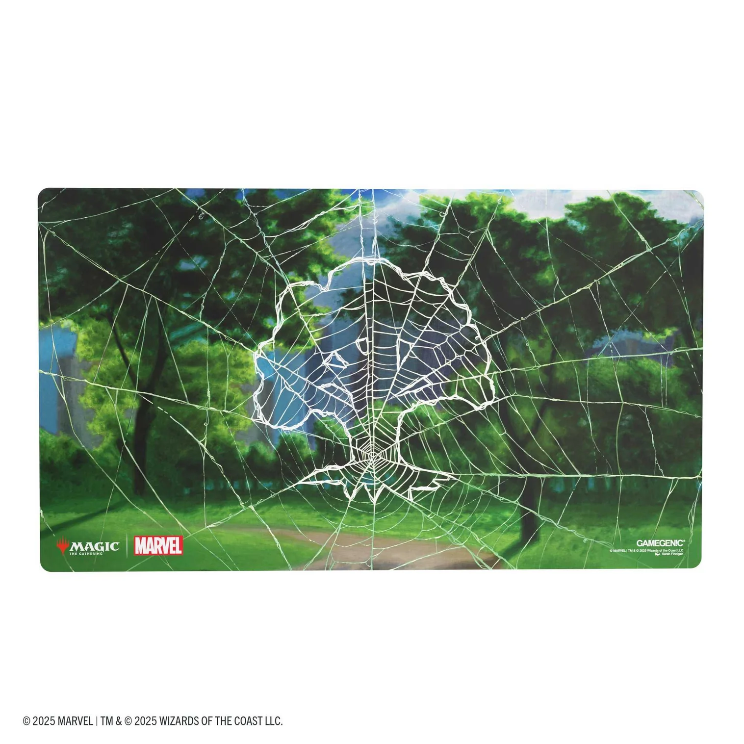 Magic The Gathering - Gamegenic MTG Marvel’s Spider-Man Shiny Playmat – Spider-Man Forest Edition