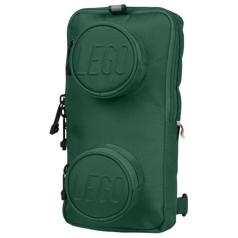 Noutati - Geanta Sling LEGO Signature Brick 1x2 2.5L - Verde închis