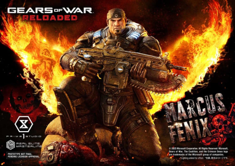 Gears of War: Reloaded Real Elite Masterline Series Statue 1/3 Marcus Fenix Ultimate Bonus Version 97 cm [8]
