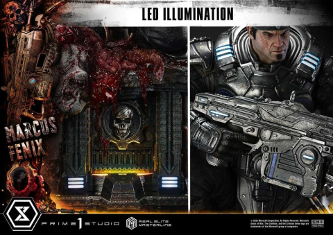 Gears of War: Reloaded Real Elite Masterline Series Statue 1/3 Marcus Fenix Ultimate Version 97 cm [5]