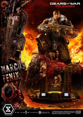 Gears of War: Reloaded Real Elite Masterline Series Statue 1/3 Marcus Fenix Ultimate Version 97 cm [2]