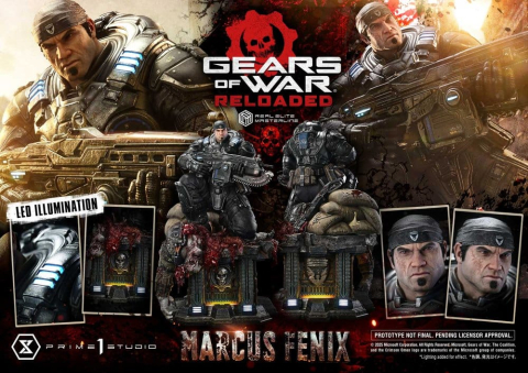 Gears of War: Reloaded Real Elite Masterline Series Statue 1/3 Marcus Fenix Ultimate Version 97 cm [4]