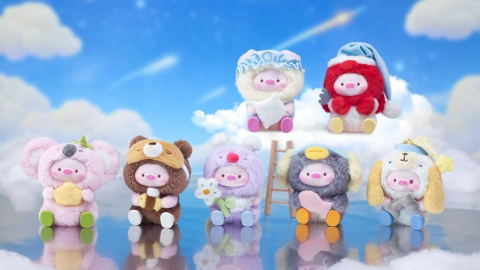 PRECOMENZI - GeeGeePig: Pajamas Lullabies Blind Box Keychain 16 cm Display (6)