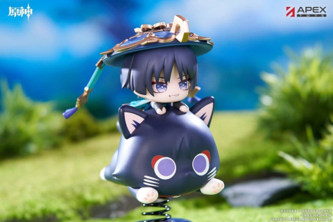 Genshin Impact Chibi Chara Yurayura Stand PVC Figure Wanderer 11 cm [4]