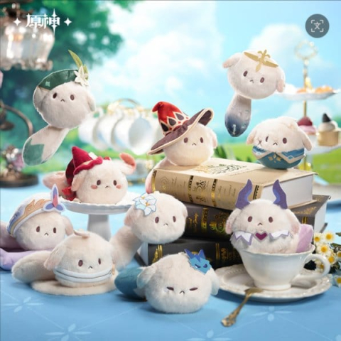 Genshin Impact Plush Figures Tea Party Companion Dodoco Blind Box 17-20 cm Display (9) [2]