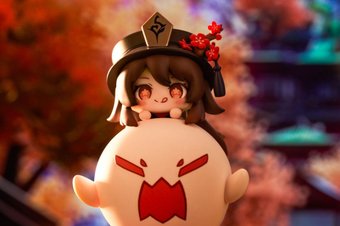 Genshin Impact PVC Statue Hu Tao Chibi Chara Yurayura Stand Ver. (re-run) 10 cm [3]