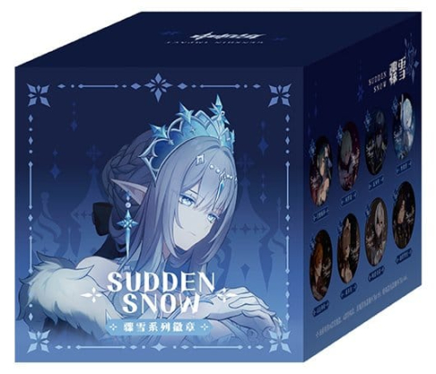 PRECOMENZI - Genshin Impact Sudden Snow Series Pin Badges 6 cm Blind Box Display (6)