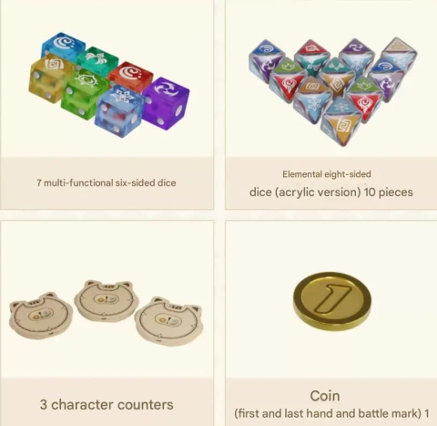 Genshin Impact Trading Card Game - Accessory & Dice Set *Chinese Version* [1]