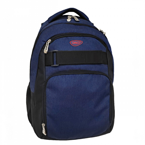 Rechizite, Creativitate, Hobby - Ghiozdan Adolescenti DACO 44 cm  Albastru inchis-Negru GH552