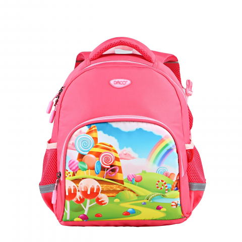 Rechizite, Creativitate, Hobby - Ghiozdan Gradinita Girl DACO 33 cm – Model Candy Roz