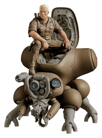 PRECOMENZI - Ghost in the Shell PLAMAX minimum factory Plastic Model Kit Batou with Fuchikoma 8 cm