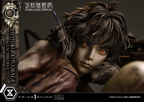 Ghost in the Shell Stand Alone Complex The Legend of Beauty and the Beast Statue 1/4 Motoko Kusanagi & Tachikoma Art by Entei Ryu Bonus Version 53 cm [9]