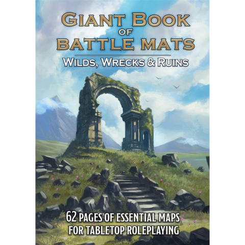 D&D si Alte RPG - Giant Book of Battle Mats: Wilds, Wrecks & Ruins – Carte harti RPG