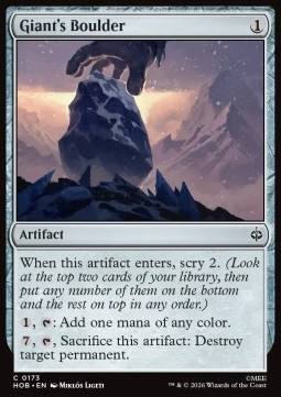 Singles Trading Card Games - Giant's Boulder The Hobbit - Singles 173 FOILED