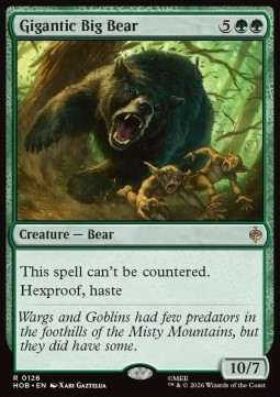Magic: The Gathering Singles - Gigantic Big Bear The Hobbit - Singles 126 FOILED