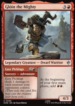 Magic: The Gathering Singles - Glóin the Mighty // Easy Pickings The Hobbit - Singles 99 FOILED