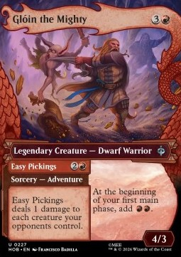 Magic: The Gathering Singles - Glóin the Mighty // Easy Pickings (V.1) The Hobbit: Extras - Singles 227 FOILED
