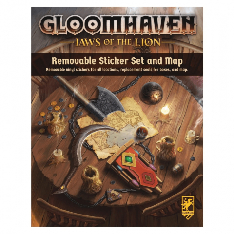 Reduceri - Gloomhaven: Jaws of the Lion – Removable Sticker Set and Map