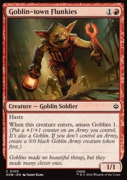Magic: The Gathering Singles - Goblin-town Flunkies The Hobbit - Singles 100 FOILED