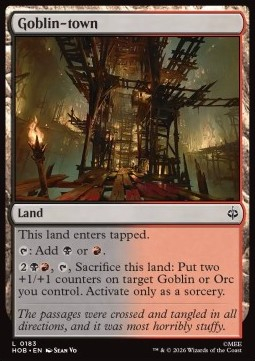 Singles Trading Card Games - Goblin-town The Hobbit - Singles 183 FOILED