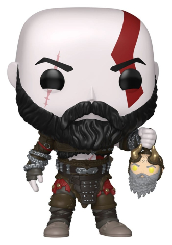 God of War Ragnarök POP! Games Vinyl Figure Kratos w/Mimir's Head 9 cm [1]