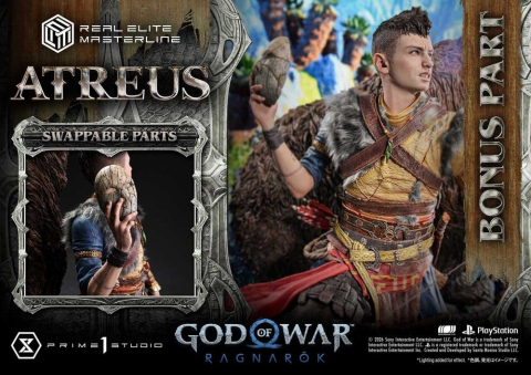 PRECOMENZI - God of War: Ragnarok Real Elite Masterline Statue 1/3 Atreus DX Bonus Version 96 cm