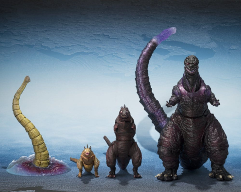Godzilla 2016 S.H.MonsterArts Action Figures 3-Pack The Second Form, Thrid Form, Giant Unidentified Creature Set [9]