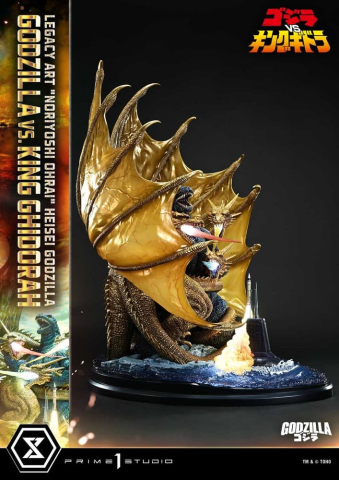 Godzilla Legacy Art "Noriyoshi Ohrai" Statue Heisei Godzilla Godzilla vs. King Ghidorah Bonus Version 82 cm [4]