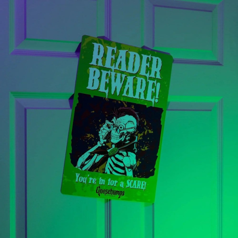 Collectibles - Goosebumps Metal Sign Reader Beware