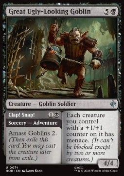 Magic: The Gathering Singles - Great Ugly-Looking Goblin // Clap! Snap! The Hobbit - Singles 74 FOILED
