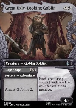 Magic: The Gathering Singles - Great Ugly-Looking Goblin // Clap! Snap! (V.1) The Hobbit: Extras - Singles 223 FOILED