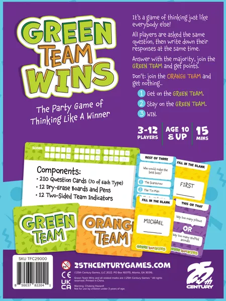 Green Team Wins [1]