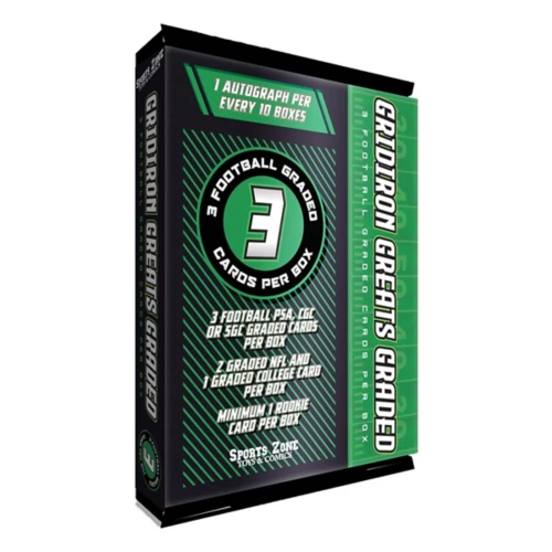 Trading Card Games - Gridiron Greats Football – Graded 3-Card Box