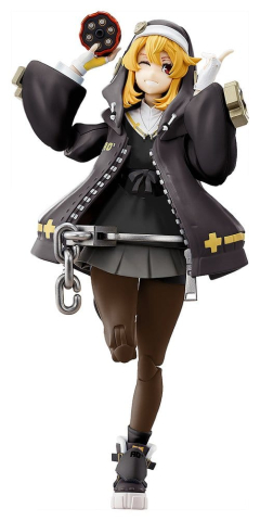 PRECOMENZI - Guilty Gear Strive Plastic Model Kit Bridget Articulated Black Color Ver. 14 cm