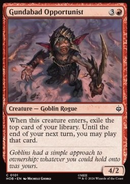 Magic: The Gathering Singles - Gundabad Opportunist The Hobbit - Singles 101 FOILED