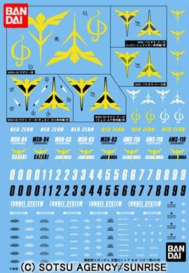 Figurine - Gundam Decal 072 Char’s Counterattack Zeon