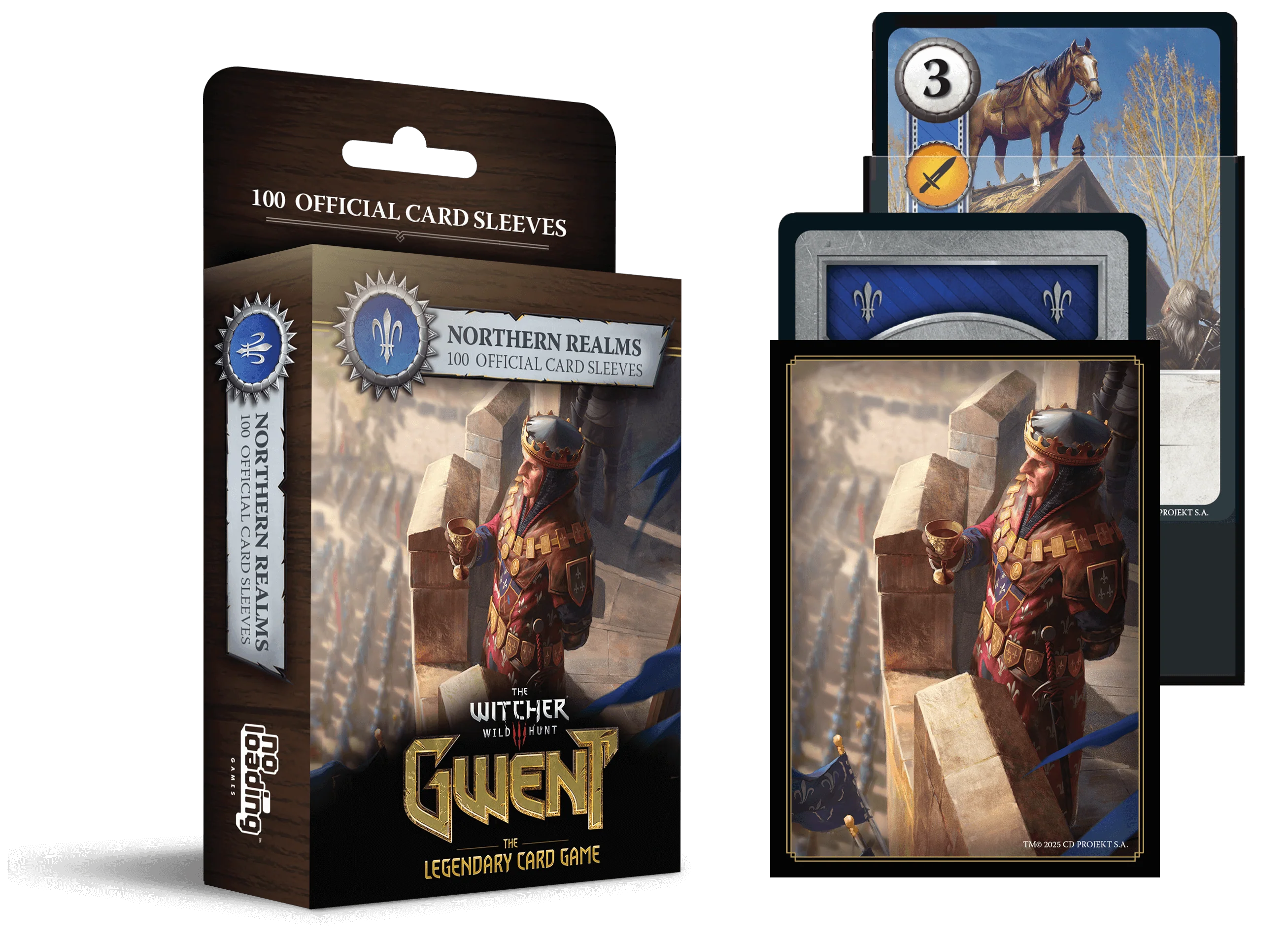 Accesorii pentru boardgames - Gwent Card Sleeves – Set 100 Protectii Oficiale pentru Carti
