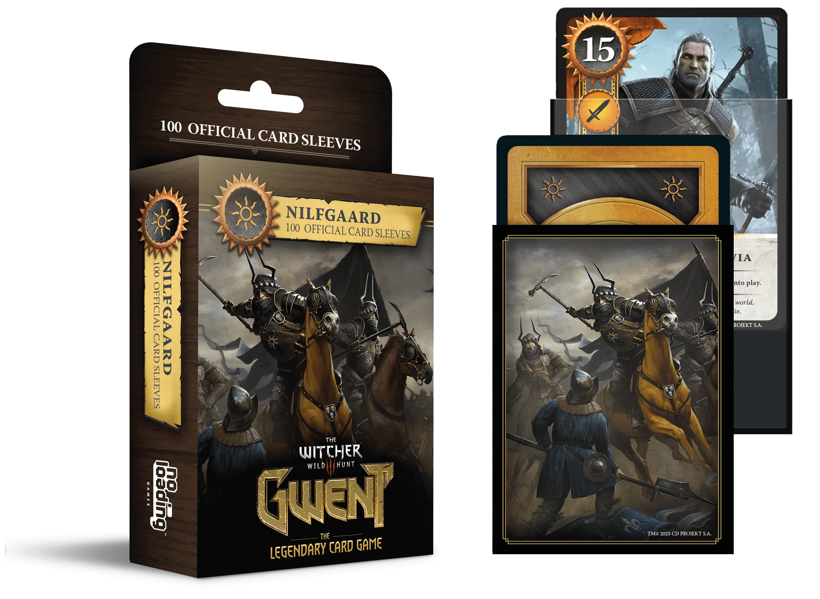 Board Games - Gwent Card Sleeves – Set 100 Protectii Oficiale pentru Carti