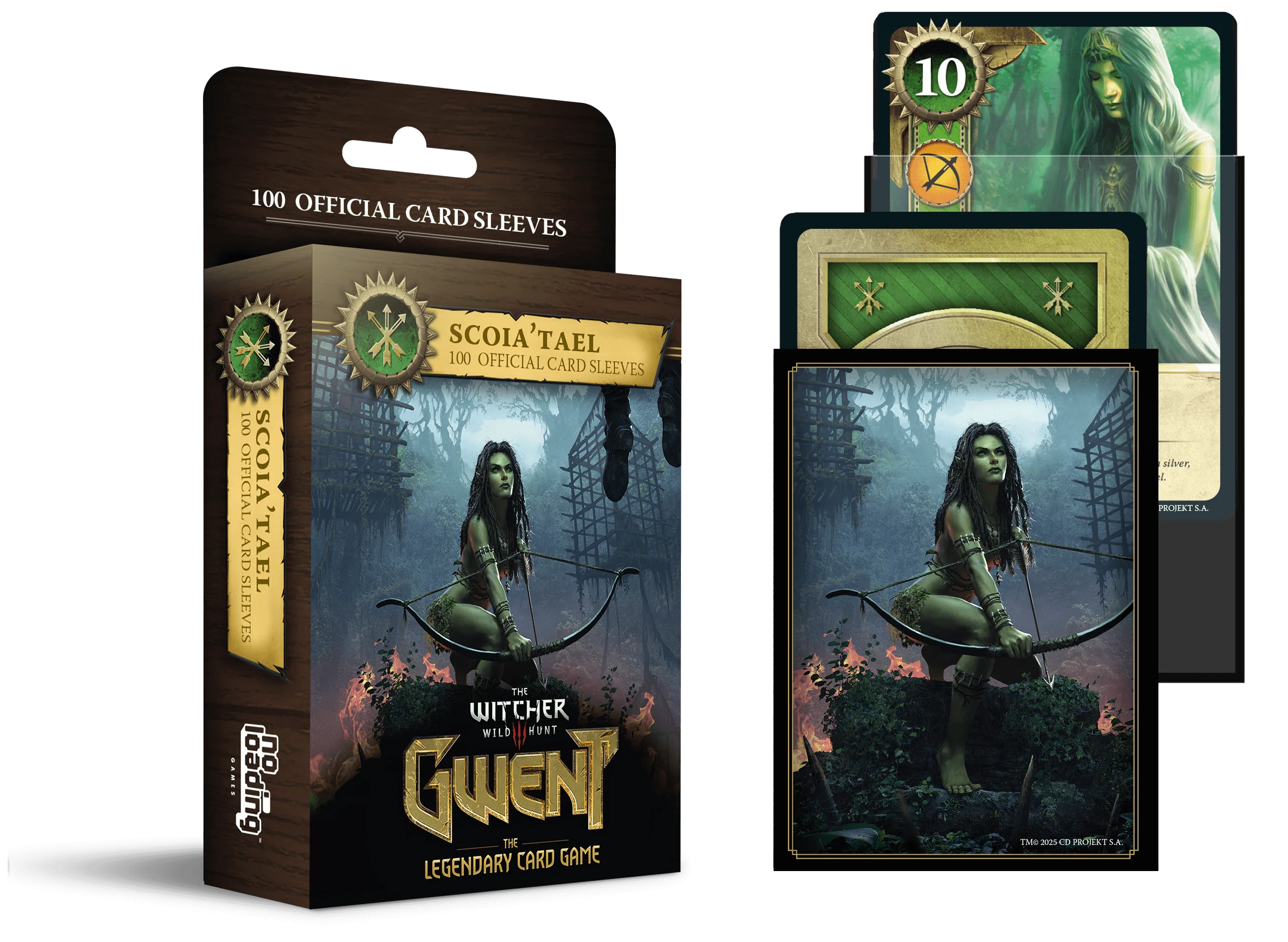 Protectii pentru carti (Sleeves) - Gwent Card Sleeves – Set 100 Protectii Oficiale pentru Carti