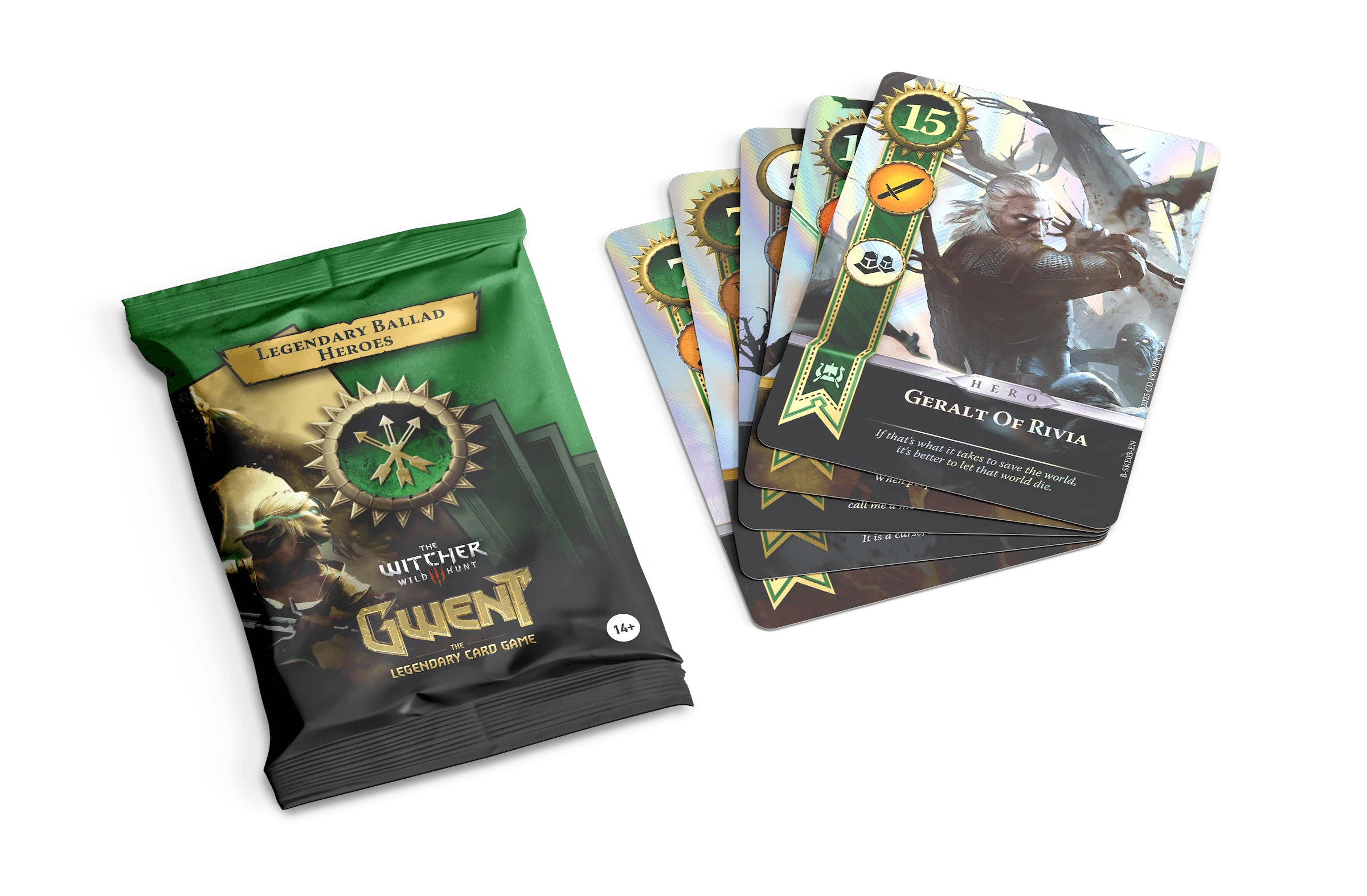 Extensii card games - Gwent Legendary Ballad Heroes – Set 10 Carti Foil Oficiale