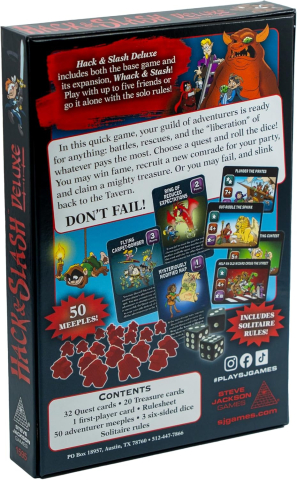 Hack & Slash Deluxe Fantasy Dice Card Game [3]