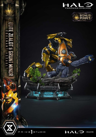 Halo: Campaign Evolved Ultimate Premium Masterline Series Statue 1/4 Elite Zealot & Grunt Minor: Covenant Assault Bonus Version 81 cm [18]