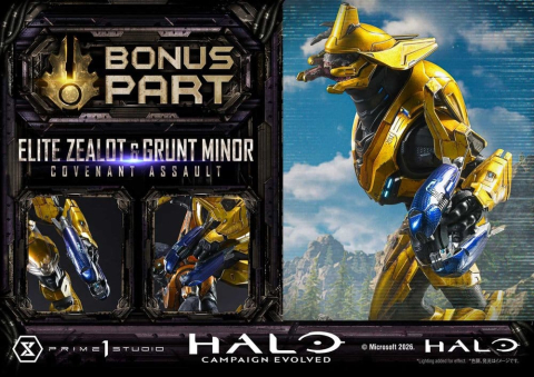 Halo: Campaign Evolved Ultimate Premium Masterline Series Statue 1/4 Elite Zealot & Grunt Minor: Covenant Assault Bonus Version 81 cm [1]