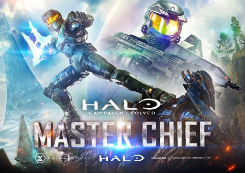 PRECOMENZI - Halo Ultimate Premium Masterline Series Statue 1/4 Campaign Evolved Master Chief Bonus Version 78 cm