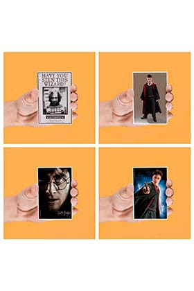 PRECOMENZI - Harry Potter 4-Piece Magnets Set